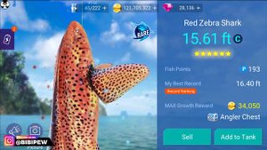 RED ZEBRA SHARK CATCH INDONESIA RARE FISH【釣魚大亨 Fishing Strike】