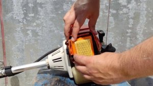 Как заменить воздушный фильтр на Stihl FS120,200,250,300,350,450,400/ how to change air filter
