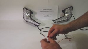 Противотуманные фары с ДХО Киа Рио от МирДХО