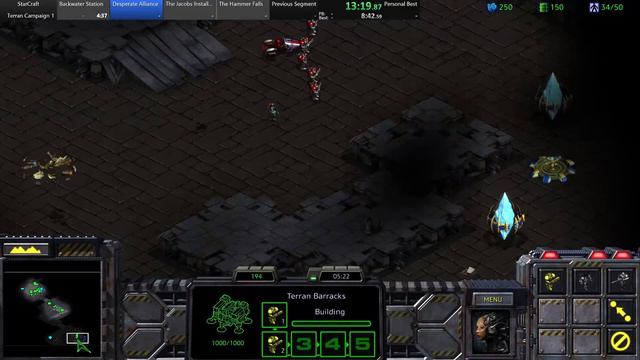 StarCraft Speedrun - Terran Campaign - 9. New Gettysberg - 10m44s - PB смотреть онлайн