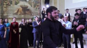 Аджарский, чеченский и лъапарисэ (моздокский) танцы на свадьбе у Баховых Азрета и Алины.