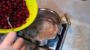 Вишня в сиропе на зиму. Заморозка вишни. Вишня в сиропе для торта.