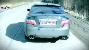 NeX® Toyota Camry XV40. Абсолютный ЭКСКЛЮЗИВ! Глушитель раздвоенный. Меняем сток на NEX®