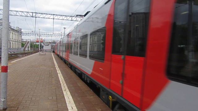 Электропоезда ЭС2ГП-006/010 Ласточка№722М Курск-Москва станция Москва-Тов. Курская 24.05.2019 смотреть онлайн