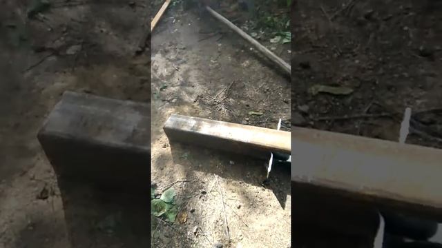 Монтаж столбов для распашных ворот в одиночку... смотреть онлайн