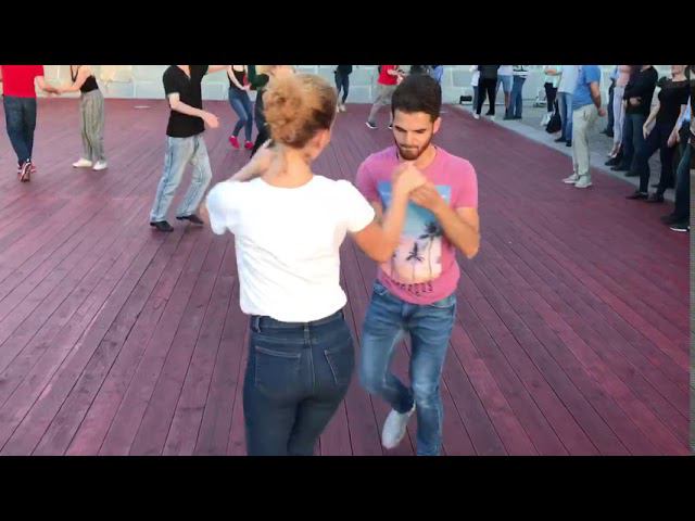 Ефим Мардахаев и Олеся Ключникова. Salsa Casino. Оpen-air Парк Горького