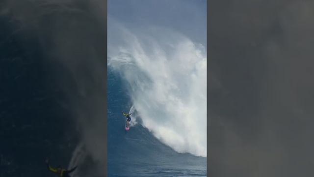 Women's Largest Barrel EVER? JAWS Maui Justine Dupont surfing MASSIVE bomb of a wave like a boss.