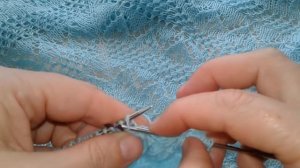Шаль" Небесная нежность "МК 86.Урок 2.Ажурные узоры спицами