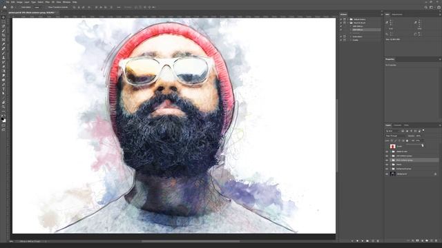 Pencil & Brush Photoshop CS4+ Action Tutorial смотреть онлайн