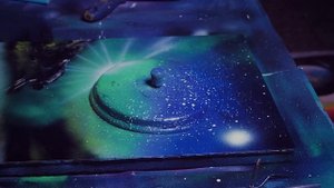 Шоу одного художника. Ялта. Spray art