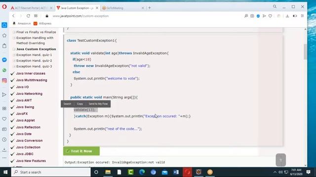 Fullstack developer class 4  13th June 2020