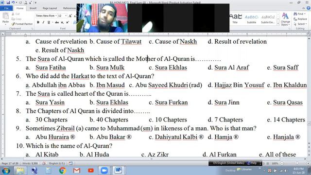 Online Class 1, IS 102, Introductory Knowledge of The Quran
