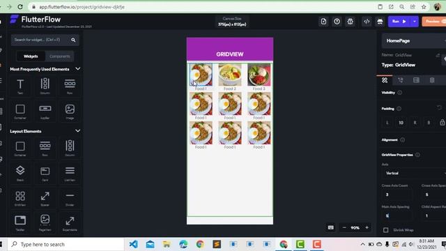 FlutterFlow - GridView смотреть онлайн