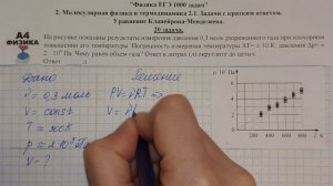20 задача. Молекулярная физика и термодинамика. Уравнение Клапейрона-Менделеева. Физика ЕГЭ Демидов