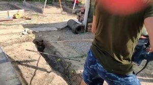 Садовый самодельный супер толковый бур.работа сверление горизонтальное.как просверлить в земле.