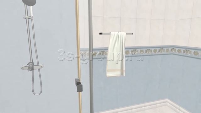 Плитка Борромео Керама Марацци | 3D-раскладка в интерьере типовой ванной