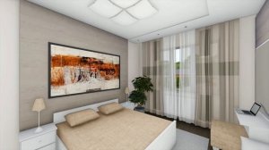 Проект одноэтажного дома с гаражом 138м2