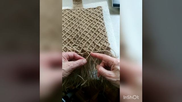 Красивый Узор макраме для плетения сумочки "лакомник"из джута. Важные рекомендации. #макраме #сумка