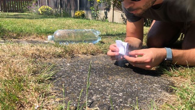 Learning How To Make Fire With A Water Bottle