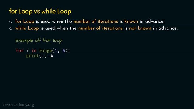 for Loop vs. while Loop in Python