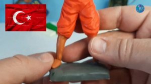 Лепка. Суворовский гренадёр и турецкий янычар. Пластилин.