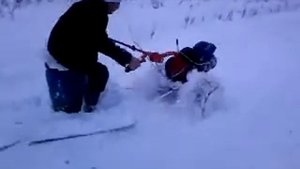 Самодельный снегоход. Тележка к мотоблоку