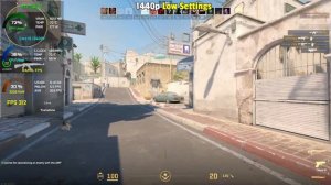 Counter Strike 2 : RTX 3060Ti + I5 13400F - 1080p - 1440p Settings + FSR