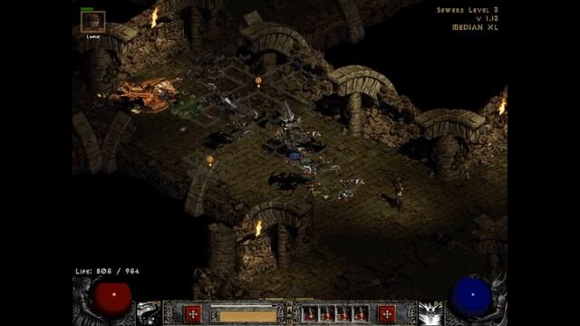 Diablo II - Median XL - Episode 29 - The Sewers Level 3 смотреть онлайн