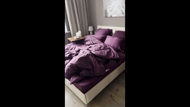 Сатин Страйп 100% Хлопок Черника (квадратик) смотреть онлайн