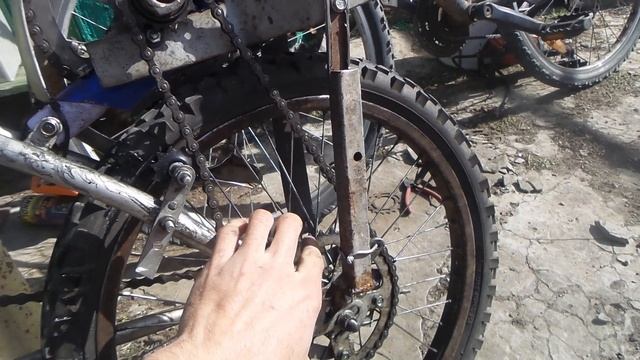 Велосипед из мини бензопилы своими руками. смотреть онлайн