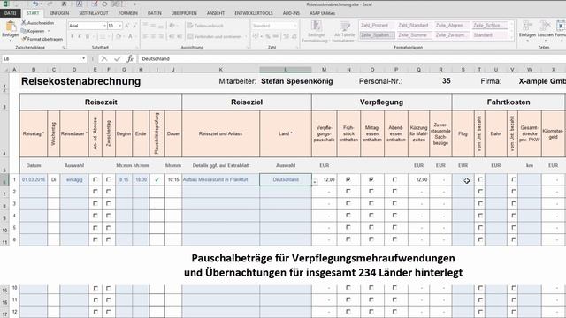 Excel Reisekostenabrechnung смотреть онлайн