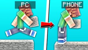 ПК VS ТЕЛЕФОНА - ГДЕ ЛЕГЧЕ ИГРАТЬ?! СКАЙВАРС НА MCZone!