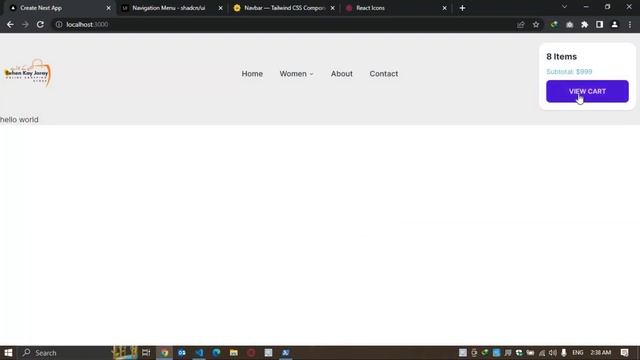 How to make Navbar and Footer in Next JS 13 using Tailwind CSS | Hackathon Project 2023