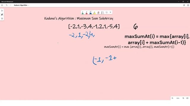 Kadane's Algorithim | How to solve Maximum Sum Sub Array Problem?| Dynamic Programming | Leetcode 5
