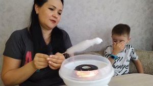 Научим как дома делать сахарную вату.