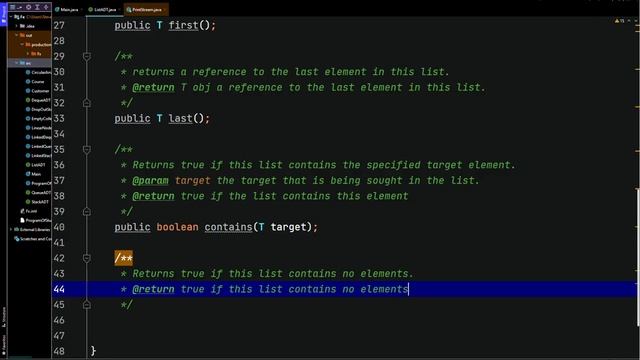 Java ListADT Generic T Interface смотреть онлайн