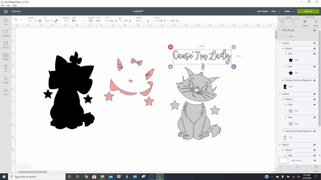 How to make layered SVGs in Design Space - Cricut смотреть онлайн