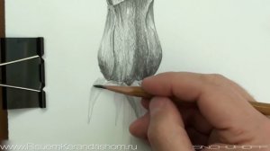 Как нарисовать розу карандашом!
