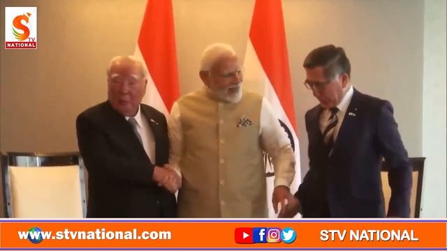 Stv National || PM Modi meets Osamu Suzuki, Adviser, Suzuki Motor Corporation