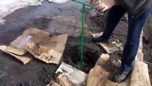 испытываем бур диаметр 300мм