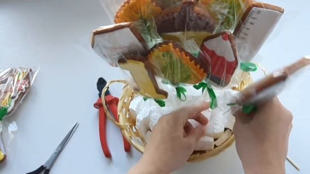 Пряничный букет на 1 сентября в домашних условиях
