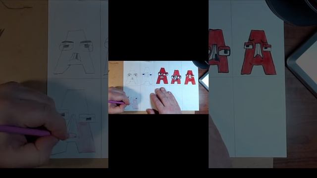 Draw Alphabet Lore, letter A how to draw Alphabet Lore MEMES #Shorts 5