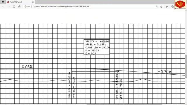 Draw Road Profile Vertical Curve FRL & NGL With AUTO LISP in Excel To AutoCAD смотреть онлайн