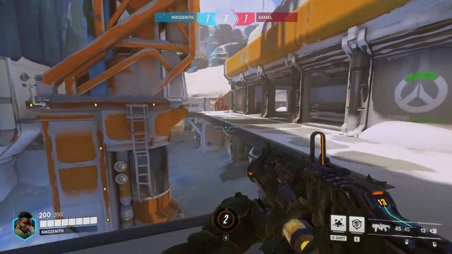 Лэтсплей по игре Overwatch(командная схватка и дуэль)