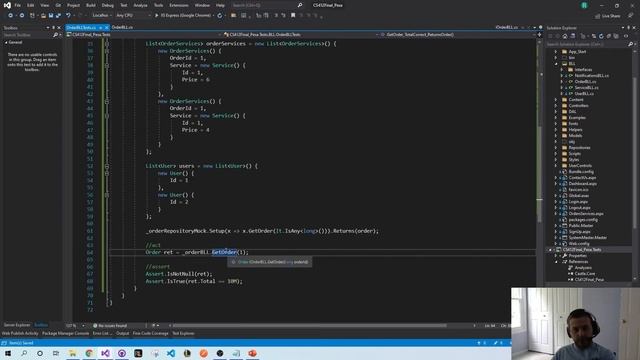 Unit Tests and Mocking Coding Example