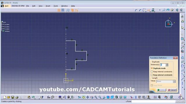CATIA Tutorial for Beginners - 3 | Operations Toolbar and Sketch Tools Toolbar