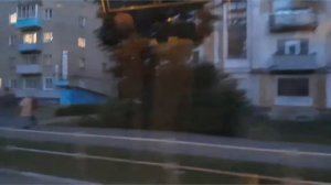 Город Александров/ Вечерний Александров из окна автобуса.