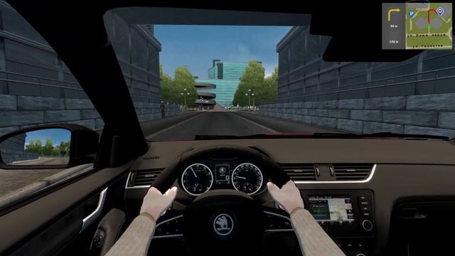 City Car Driving 1.5.9 SKODA OCTAVIA RS смотреть онлайн