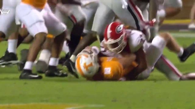 Georgia vs Tennessee big hit! смотреть онлайн