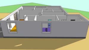 КРАСИВЫЙ ОДНОЭТАЖНЫЙ ДОМ 150 кв. 15х13м. НЕОБЫЧНАЯ ПЛАНИРОВКА, 3D ПРОЕКТ